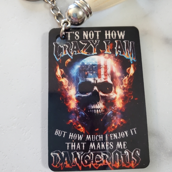 Crazy DANGEROUS Keychain - Picture 5 of 5